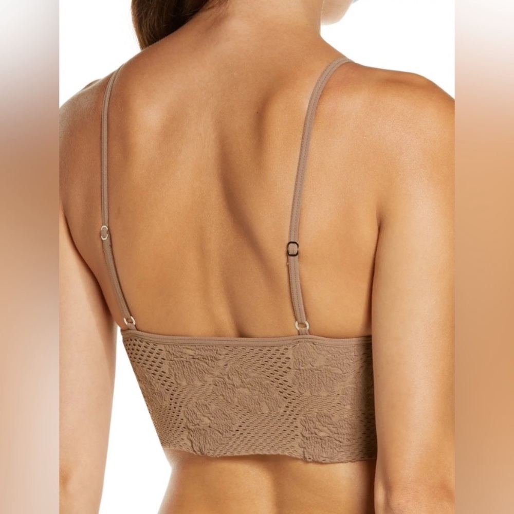Free People Candy Seamless Bra Sand NWT - Picture 5 of 9